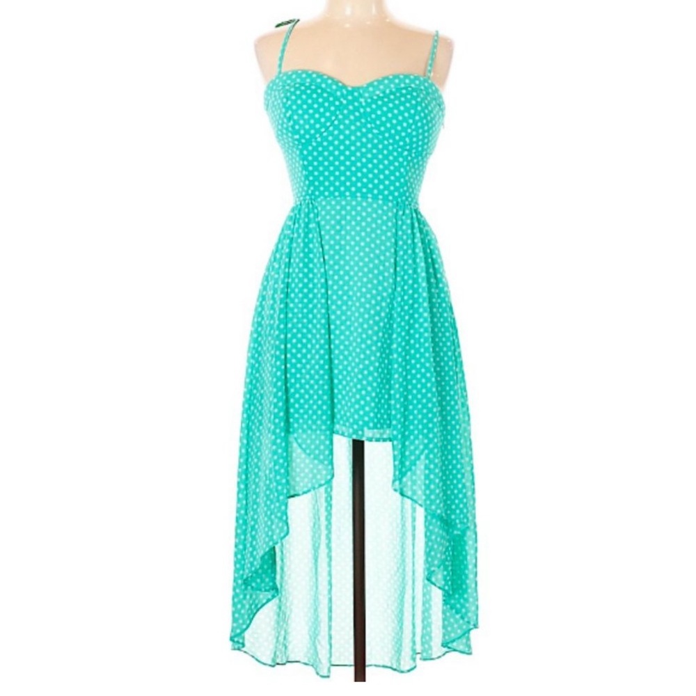 Tiffany Blue Polka Dot Dress